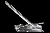 Metallic Stibnite Crystal Cluster - China #93678-1